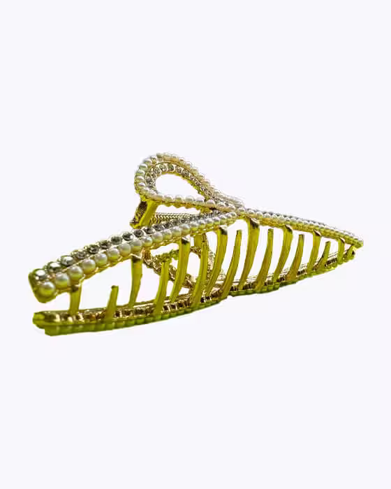 کلیپس مو زنانه طرح نگین و مروارید جوراب نوین